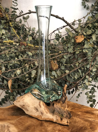 SanDahlia vazen potten & mandjes Vaas op hout