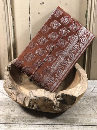 SanDahlia boeken vintage boek met zijde cover en handgeschept papier