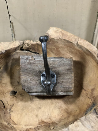 SanDahlia haken Haak van oud hout Haak van oud hout vintage