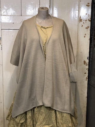 SanDahlia Poncho One Size Poncho Alpaka Beige