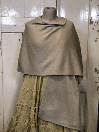 SanDahlia Poncho One Size Poncho Alpaka Beige