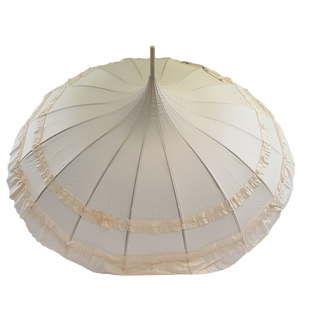 SanDahlia Paraplu Pagode paraplu met Volants in beige Pagode paraplu met Volants in beige