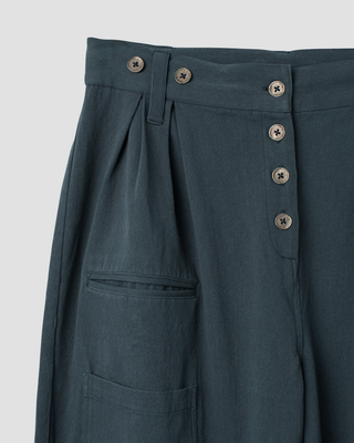 Ewa i Walla trouser twill Abby 11448 AW26  dark slate