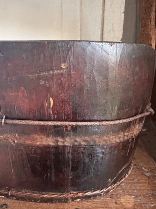 SanDahlia vazen potten & mandjes Houten olijfbak met hengsel Houten olijfbak met hengsel