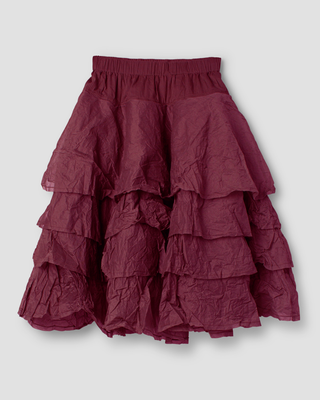 SanDahlia rok Ewa i Walla Tine rok Hard Voile 22277 AW25 dark plum Ewa i Walla Tine rok Hard Voile 22277 AW25 dark plum