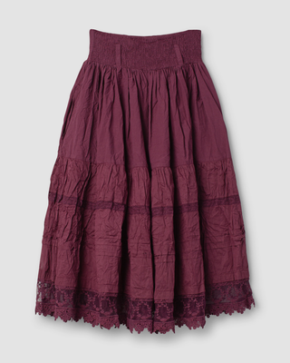SanDahlia Rok Ewa i Walla rok cotton Haldis 22279 AW25 dark plum Ewa i Walla rok cotton Haldis 22279 AW25 dark plum