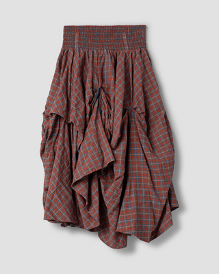 Ewa i Walla rok checked linen Wilma 22342 AW26 original