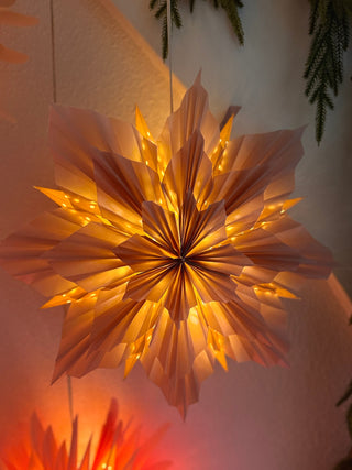 SanDahlia hanglamp Flower lamp taupe M Flower lamp taupe M