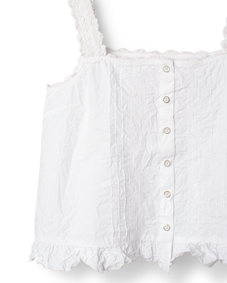 SanDahlia blouse Ewa i Walla top cotton Evalie 33406 SS26 white Ewa i Walla top cotton Evalie 33406 SS26 white