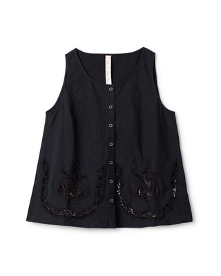 SanDahlia blouse Ewa i Walla blouse top cotton lace  33409 SS26 black Ewa i Walla blouse top cotton lace  33409 SS26 black