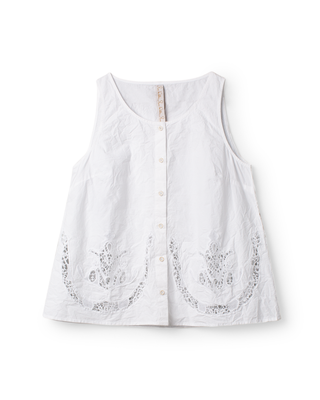 SanDahlia blouse Ewa i Walla blouse top cotton lace  33409 SS26 white Ewa i Walla blouse top cotton lace  33409 SS26 white