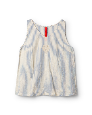 SanDahlia blouse Ewa i Walla top voile prints 33410 SS26 striped Ewa i Walla top voile prints 33410 SS26 striped