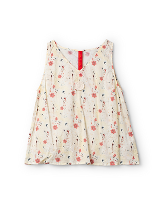 SanDahlia blouse Ewa i Walla top voile prints 33410 SS26 flower Ewa i Walla top voile prints 33410 SS26 flower