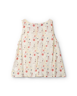 SanDahlia blouse Ewa i Walla top voile prints 33410 SS26 flower Ewa i Walla top voile prints 33410 SS26 flower