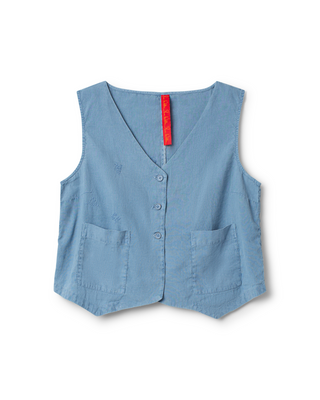 SanDahlia blouse Ewa i Walla blouse striped linen Pomona 33413 SS26 indigo Ewa i Walla blouse striped linen Pomona 33413 SS26 indigo