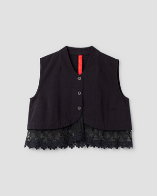 Ewa i Walla vest twill Olivia 33423 AW26 black