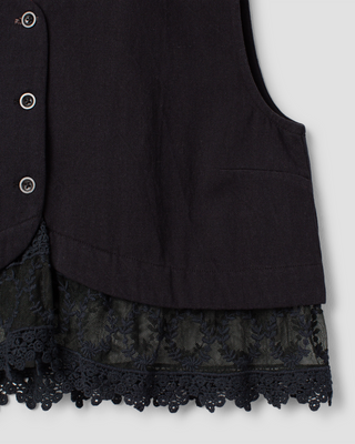 Ewa i Walla vest twill Olivia 33423 AW26 black