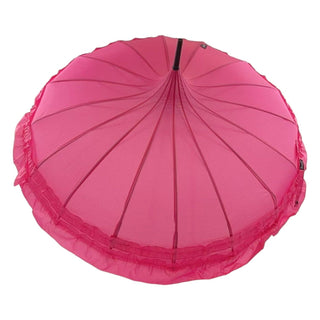 SanDahlia Paraplu Frilled Pagode Paraplu Rozenrood Frilled Pagode Paraplu Rozenrood
