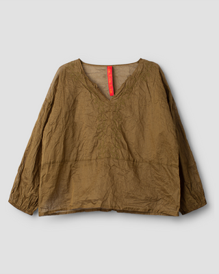 SanDahlia blouse Ewa i Walla Blouse Molly organdie 44100 AW24 olive