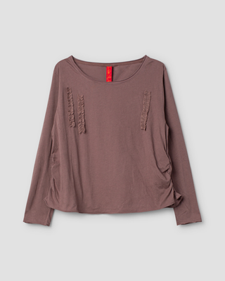 SanDahlia Shirts & Tops Ewa i Walla shirt jersey Janette 44171 AW25 graphite Ewa i Walla shirt jersey Janette 44171 AW25 graphite