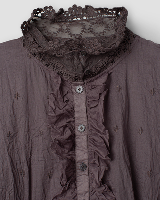 SanDahlia tuniek Ewa i Walla tunic embroidered organdie Mildred 44179 AW25 graphite Ewa i Walla tunic embroidered organdie Mildred 44179 AW25 graphite