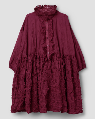 SanDahlia tuniek Ewa i Walla tunic embroidered organdie Mildred 44179 AW25 dark plum Ewa i Walla tunic embroidered organdie Mildred 44179 AW25 dark plum