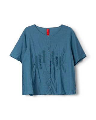 SanDahlia blouse Ewa i Walla blouse sushi voile Gun 44186 SS26 blue Ewa i Walla blouse sushi voile Gun 44186 SS26 blue