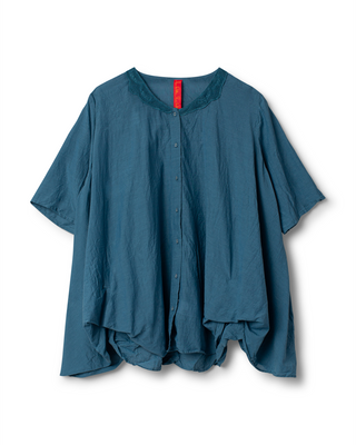 SanDahlia blouse Ewa i Walla blouse sushi voile Varja 44187 SS26 blue Ewa i Walla blouse sushi voile Varja 44187 SS26 blue