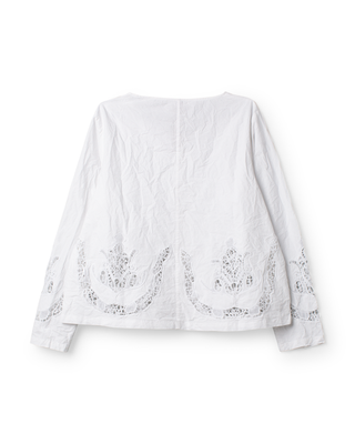 SanDahlia blouse Ewa i Walla blouse cotton lace Trinity 44191 SS26 white Ewa i Walla blouse cotton lace Trinity 44191 SS26 white