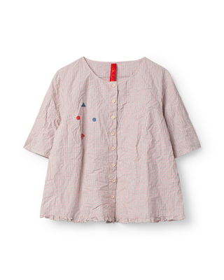 SanDahlia blouse Ewa i Walla blouse checked cotton Rachelle 44198 SS26 original Ewa i Walla blouse checked cotton Rachelle 44198 SS26 original