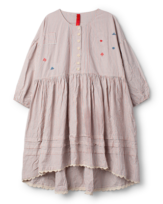 SanDahlia tuniek Ewa i Walla tunic checked cotton Pearl 44199 SS26 original Ewa i Walla tunic checked cotton Pearl 44199 SS26 original