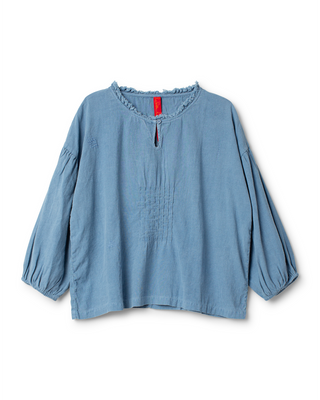 SanDahlia blouse Ewa i Walla blouse striped linen Penolepe 44200 SS26 indigo Ewa i Walla blouse striped linen Penolepe 44200 SS26 indigo