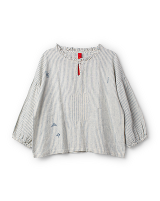 SanDahlia blouse Ewa i Walla blouse striped linen Penolepe 44200 SS26 striped Ewa i Walla blouse striped linen Penolepe 44200 SS26 striped