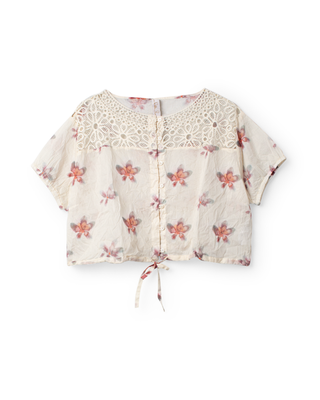 SanDahlia blouse Ewa i Walla blouse flower organdie Lula 44202 SS26 original Ewa i Walla blouse flower organdie Lula 44202 SS26 original