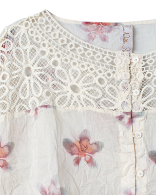 SanDahlia blouse Ewa i Walla blouse flower organdie Lula 44202 SS26 original Ewa i Walla blouse flower organdie Lula 44202 SS26 original