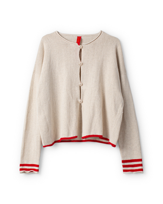 SanDahlia blouse Ewa i Walla cardigan / vest cotton knit Cordelia 44207 SS26 blue Ewa i Walla cardigan / vest cotton knit Cordelia 44207 SS26 blue