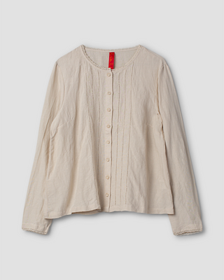 SanDahlia blouse Ewa i Walla blouse linen Sivi 44211 AW26 bone white Ewa i Walla blouse linen Sivi 44211 AW26 bone white