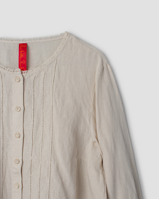 SanDahlia blouse Ewa i Walla blouse linen Sivi 44211 AW26 bone white Ewa i Walla blouse linen Sivi 44211 AW26 bone white