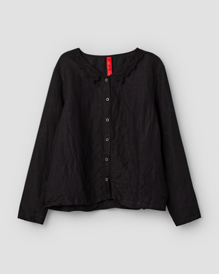 Ewa i Walla blouse cotton Agna 44212 AW26 black