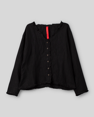 Ewa i Walla blouse linen Irma 44213 AW26 raisin