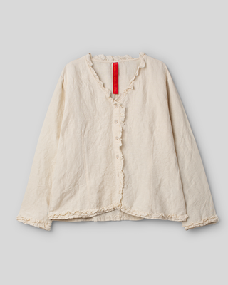 Ewa i Walla blouse linen Irma 44213 AW26 bone white