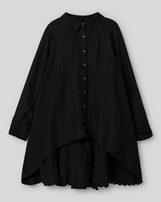 Ewa i Walla blouse linen Fia 44214 AW26 black