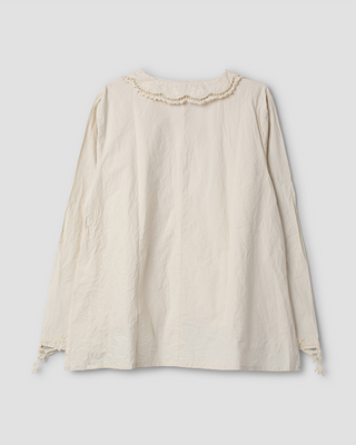 Ewa i Walla blouse cotton Hildur 44217 AW26 bone white