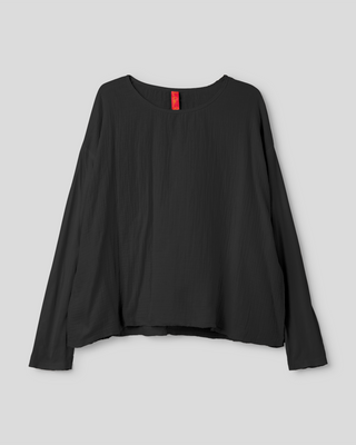 Ewa i Walla shirt blouse double cotton Berna 44220 AW26 black