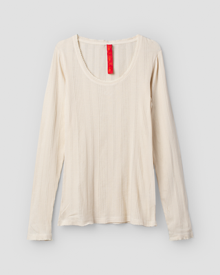 SanDahlia Shirts & Tops Ewa i Walla shirt rib jersey Juni 44224 AW26 bone white Ewa i Walla shirt rib jersey Juni 44224 AW26 bone white
