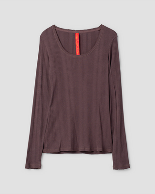 SanDahlia Shirts & Tops Ewa i Walla shirt rib jersey Juni 44224 AW26 raisin Ewa i Walla shirt rib jersey Juni 44224 AW26 raisin