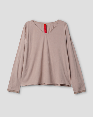 SanDahlia Shirts & Tops Ewa i Walla shirt tee jersey Dawn 44226 AW26 grey mauve Ewa i Walla shirt tee jersey Dawn 44226 AW26 grey mauve