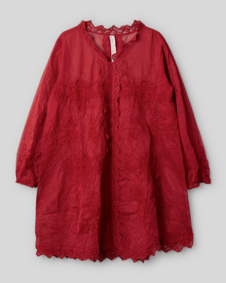 Ewa i Walla blouse organdie Lova 44228 AW26 red