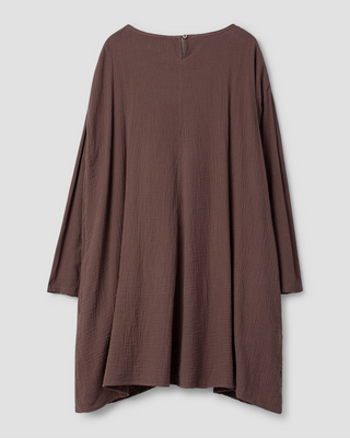 Ewa i Walla tunic blouse double cotton Ella 44229 AW26 raisin