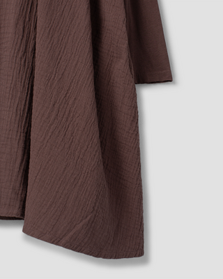 Ewa i Walla tunic blouse double cotton Ella 44229 AW26 raisin